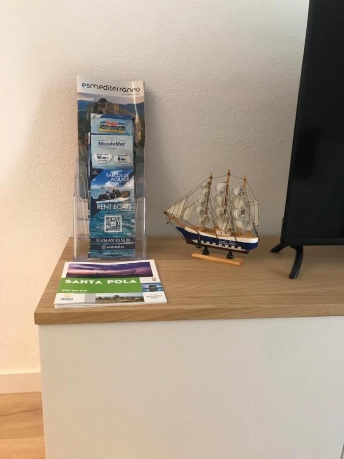 Feines Appartement Mit Hafenblick Santa Pola Kültér fotó